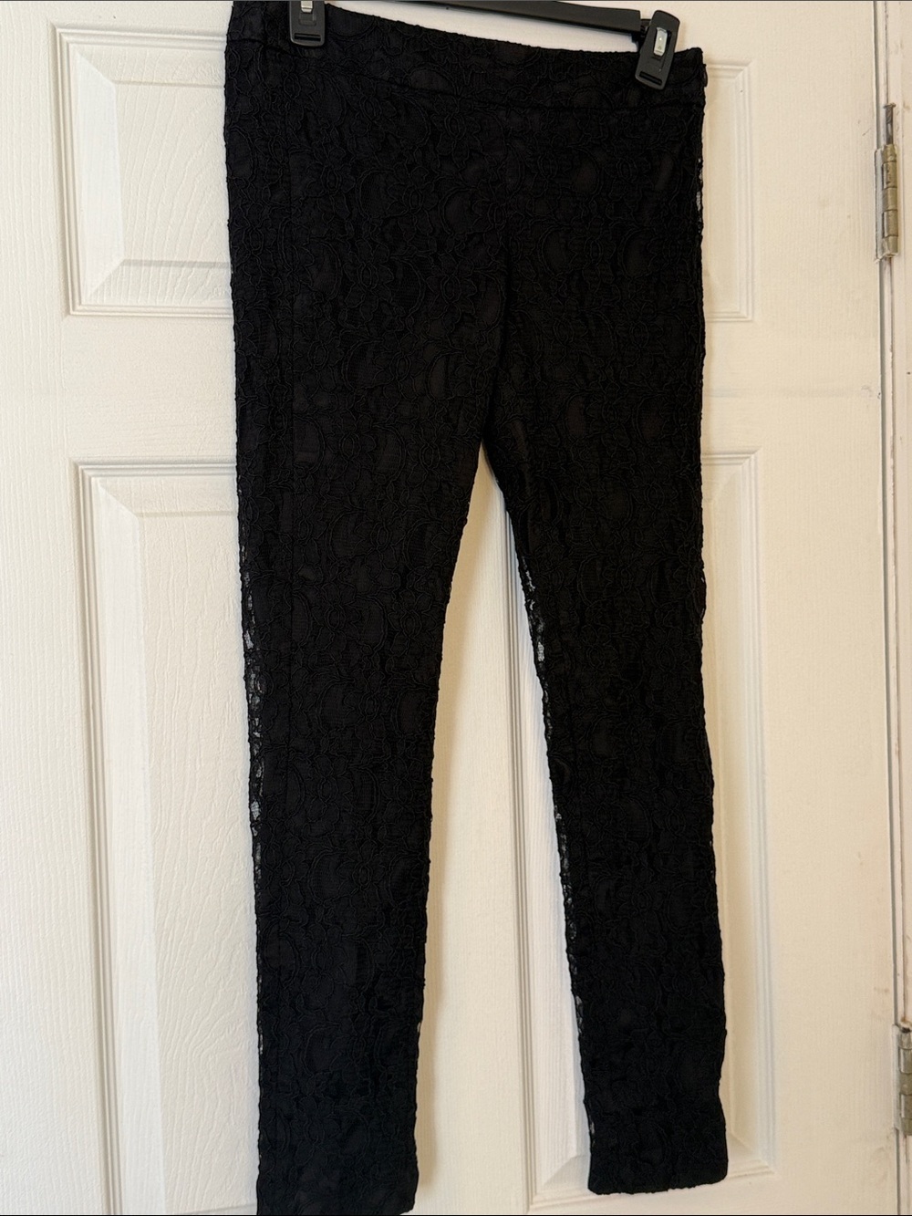 Express Columnist Black Lace Pants size 0 regular